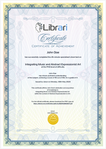 Librari Certificate